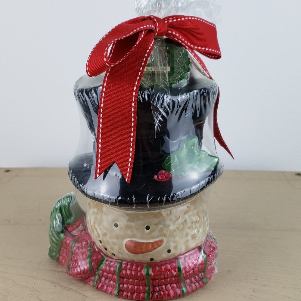 Yankee Candle Tealight Snowman Candle Holder NWT